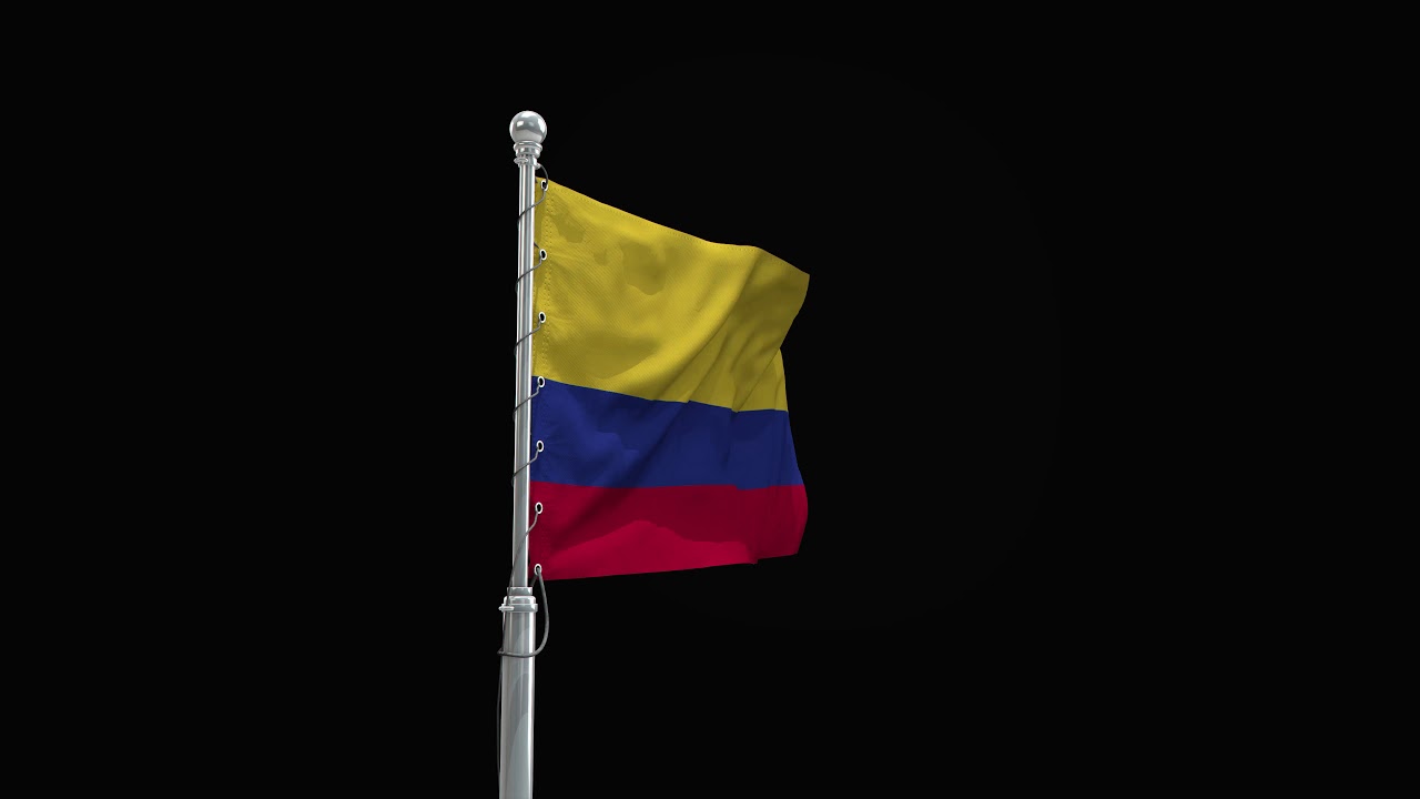 Colombia 01 Country Flag Footage