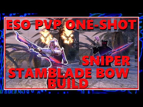 ESO PvP One Shot Sniper Stamblade Bow Build - Stamina Nightblade build for Deadlands DLC