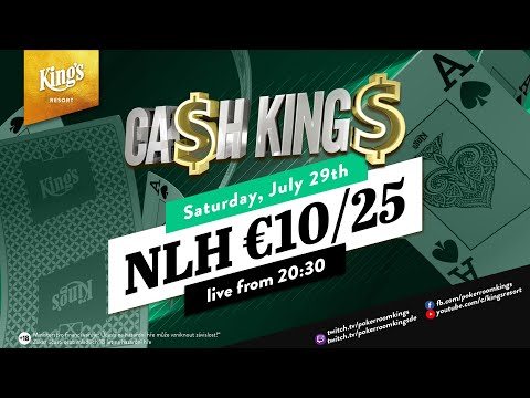 💸 Ca$h King$ Special €10/€25 NLH Cash Game live from King's Resort 👑