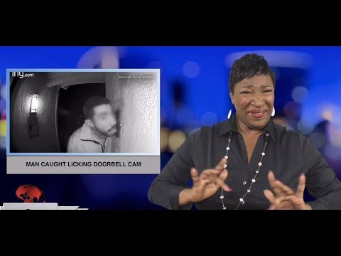 Man caught licking doorbell cam (ASL - 1.8.19)