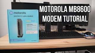 Motorola MB8600 Cable Modem Setup Tutorial