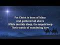 O Little Town of Bethlehem (lyrics)