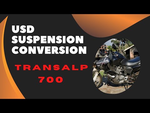 Honda Transalp 700 Upside Down Front Suspension Upgrade.