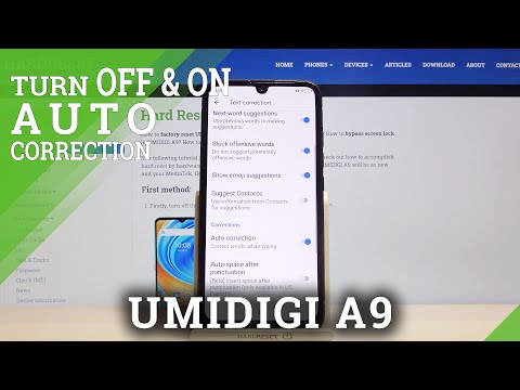 Use Text Auto-Correction - UMIDIGI A9 & Keyboard Additional Feature