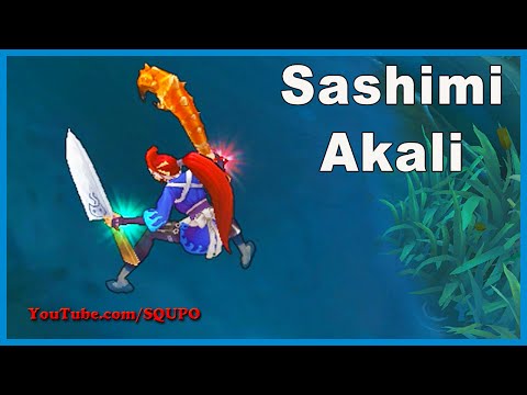 Sashimi Akali - New Skin (League of Legends)