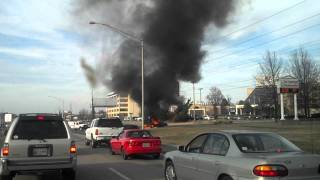 preview picture of video 'Car on fire on the 45 bypass in Jackson,TN'