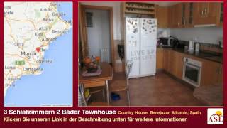 preview picture of video '3 Schlafzimmern 2 Bäder Townhouse zu verkaufen in Country House, Benejuzar, Alicante, Spain'
