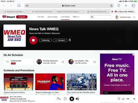 880 AM (106.3 FM) - WMEQ (W292EG) - For Western Wisconsin Legal ID & Fox News