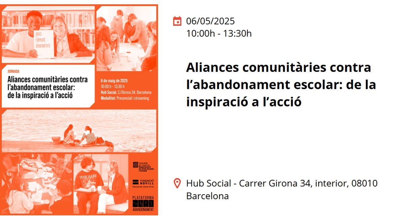 Aliances comunitàries contra l’abandonament escolar: de la inspiració a l’acció