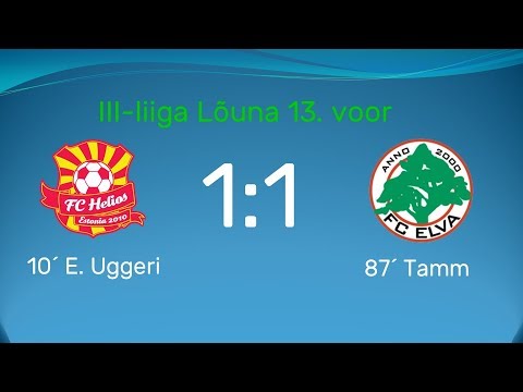 13. voor 2018: Tartu FC Helios - FC Elva II 1:1 (1:0)