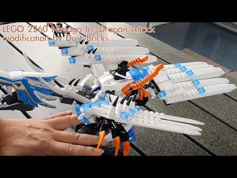 Lego 2260 Ninjago Ice Dragon Attack X2 modification