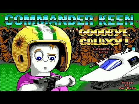 Commander Keen: Goodbye Galaxy gameplay (PC Game, 1991)