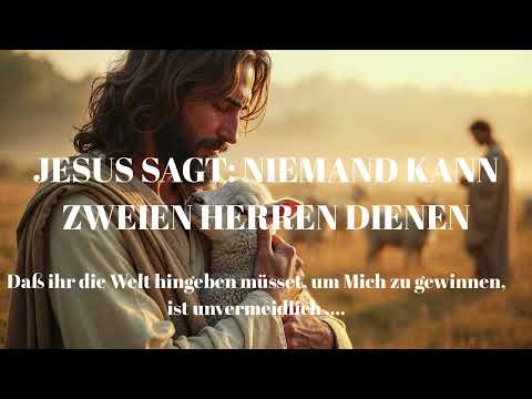 JESUS SAGT: NIEMAND KANN ZWEI HERREN DIENEN! Die Weltliebe ist eine schleichende Krankheit!