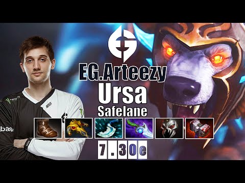Ursa Safelane | EG.Arteezy | 15 KILLS MONSTER CARRY NO MERCY | 7.30e Gameplay Highlights