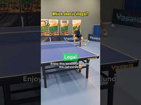 Which shot is illegal? answers and explanations #tabletennis #pingpong