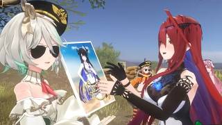 Cecilia Distracted Liz with a Signed Nerissa Picture