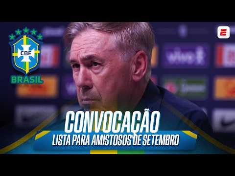 CONVOCAÇÃO DA SELEÇÃO BRASILEIRA: LISTA DE ANCELOTTI PARA AMISTOSOS CONTRA AUSTRÁLIA E ÍNDIA | ESPN