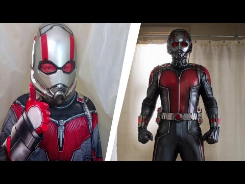 Live-Action Recreating Ant-Man Tries on His Suit on for the First Time Scene