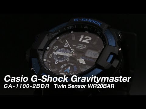 Casio G-Shock Gravitymaster GA-1100-2BDR Men Black Dial Black Resin Band-1