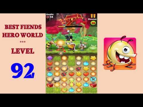 Best Fiends Hero Level 92 - Walkthrough