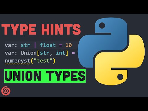 Union Types Annotation Python Tutorial