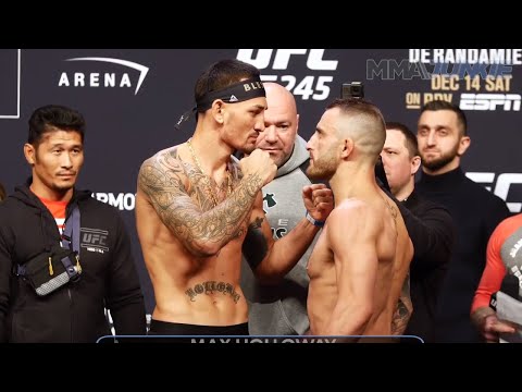 UFC 245 ceremonial weigh-in staredowns