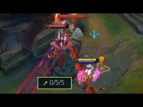 0/5/5 Irelia fighting ADC