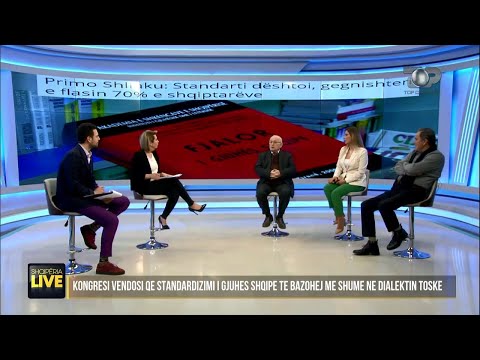 Gegë-toskë;Primo Shllaku-gjuhëtarit:E ulët gegnishten,mos bëj si i madh-Shqipëria Live 8shkurt2022