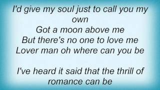 Linda Ronstadt - Lover Man Lyrics