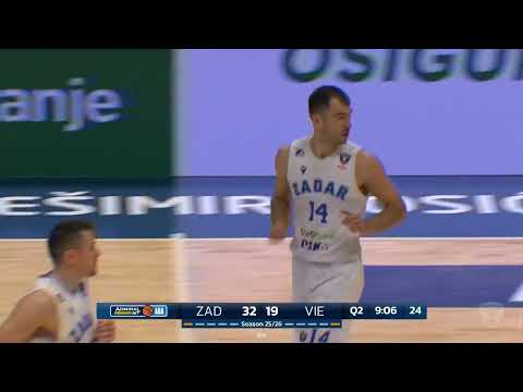 AdmiralBet ABA League 2025/26, highlights, Round 9: Zadar – Vienna (5.12.2025)