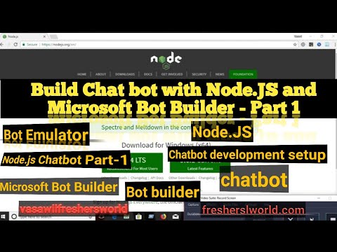 Build Chat Bot with Node.JS and Microsoft Bot Builder - Part 1|chatbot tutorial-EP#1
