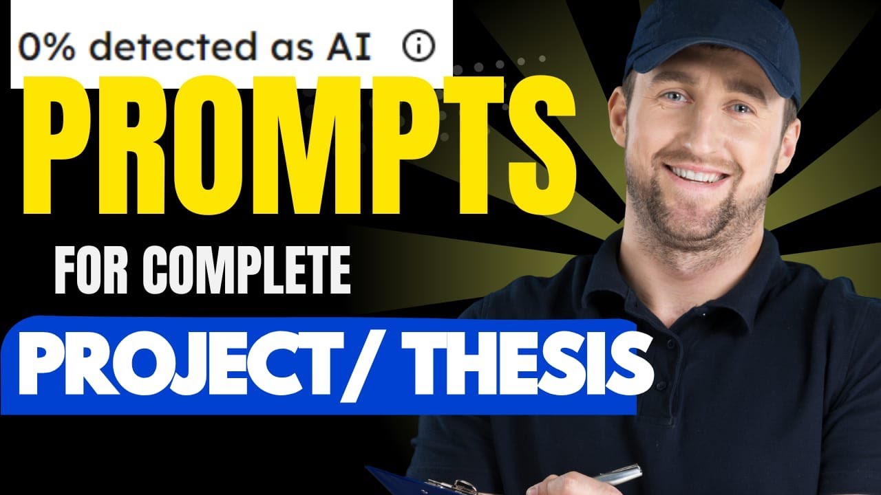 How to write a PhD Thesis with AI like ChatGPTI | No AI plagiarism