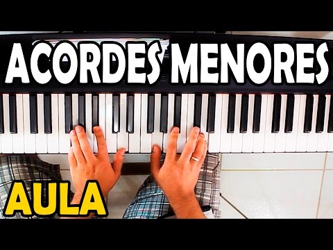 Aula de Teclado 11 Acordes Menores Muitas dicas (iniciantes)