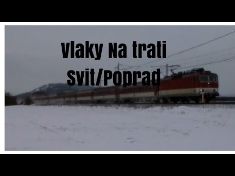 Vlaky na Trati: Trať ŽSR 180 úsek Svit/Poprad+ parádne pozdravyZima 2017 14.1. 2017