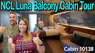 NCL Luna Balcony Cabin Tour of Cabin 10138 - An upgrade from the Interior Cabins