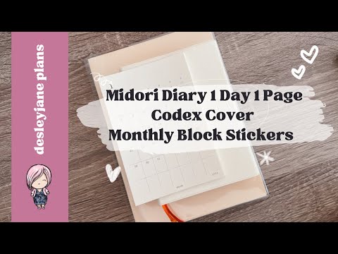 Midori A6 1 Day 1 Page Diary - walkthrough and trying some covers.