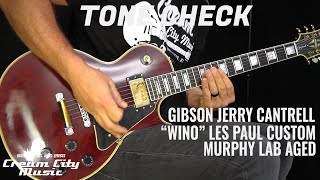 Video thumbnail for TONE CHECK: Gibson Jerry Cantrell Wino Les Paul Custom Demo | No Talking by Cream City Music