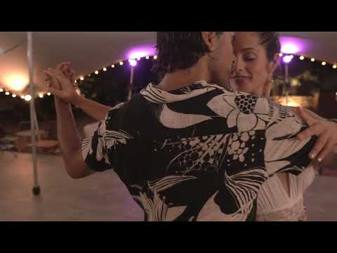  Ismael Ludman  and  Natalia Ochoa  are  dancing  to  the  tango  "  Si Sos Brujo  "  in  2020