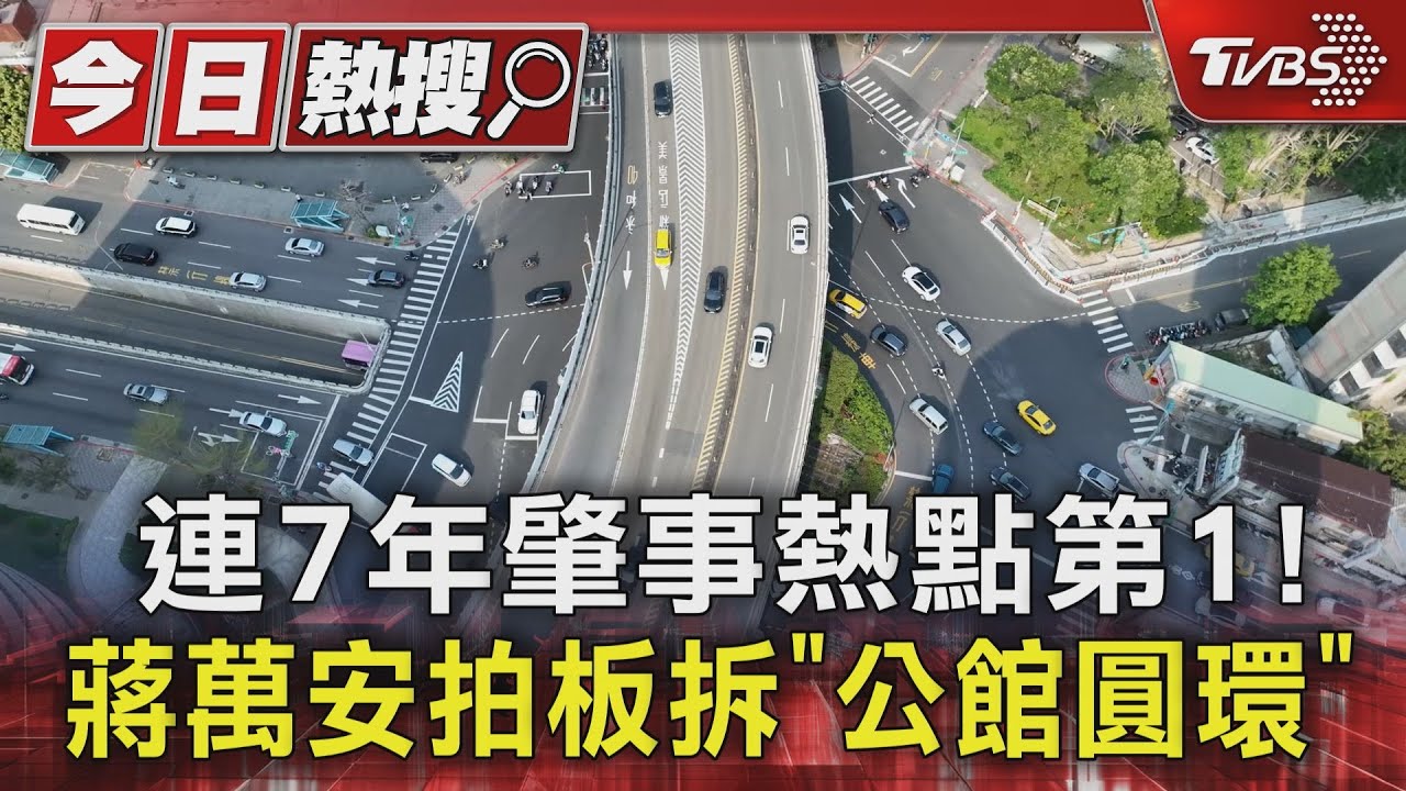 連7年肇事熱點第1!蔣萬安拍板拆「公館圓環」