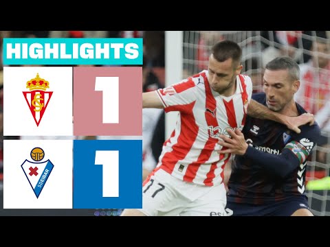 REAL SPORTING 1 - 1 SD EIBAR | RESUMEN LALIGA HYPERMOTION