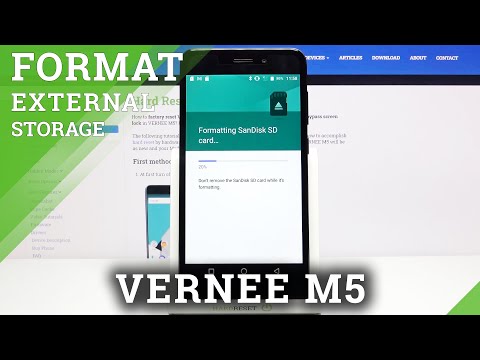 How to Easily Format SD card on VERNEE M5 - Delete SD Card Data