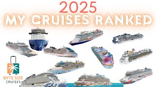 Ranking My 11 Cruises in 2025: Worst to First! (NCL, MSC, Carnival & Royal Caribbean)