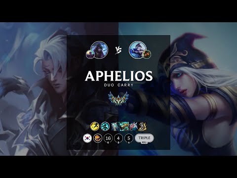 Aphelios ADC vs Ashe - KR Challenger Patch 12.11