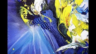 Einfach Malen/Verblenden/Spachteln/Abstract/Blending/Palette knife/V173 / New Life