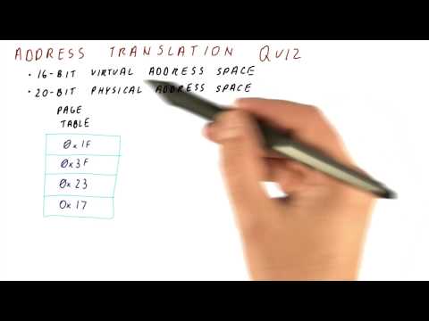 Address Translation Quiz - Georgia Tech - HPCA: Part 4