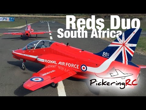Reds Duo - Red Arrows Synchro Formation Flight in Walker Bay, South Africa
