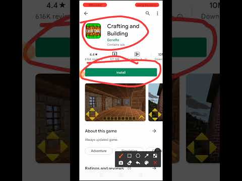 Crafting and Building game Short video #techno