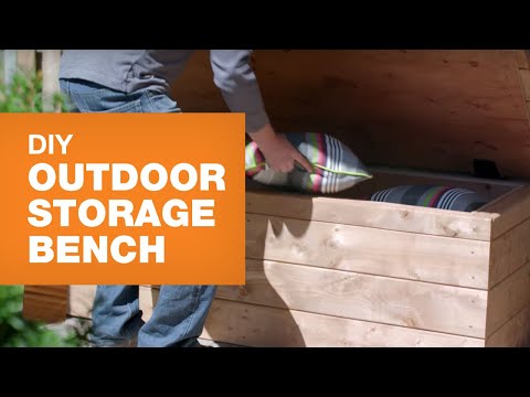 DIY Outdoor Storage Bench