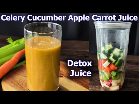 Celery Cucumber Apple Carrot Juice Recipe – Detox Drink and Natural Energy Booster!