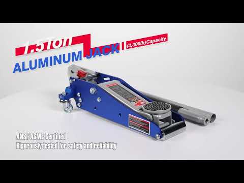 Torin BIG RED 1.5 Ton Low Profile Aluminum and Steel Racing Jack